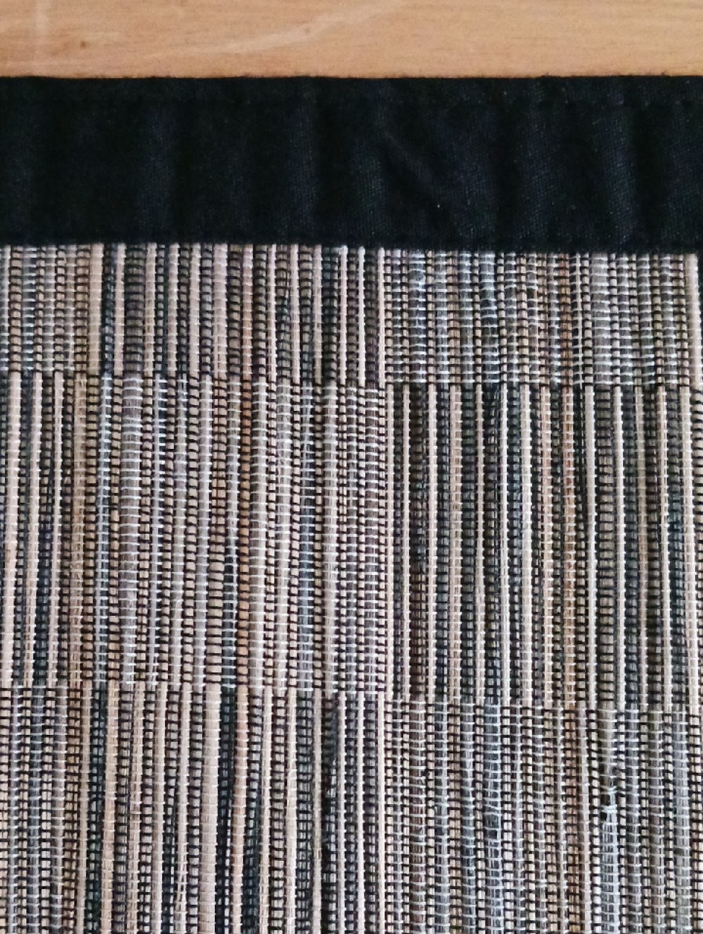 Crate & Barrel Woven Rafia/Cotton Texured Table Runner - Picture 6 of 9